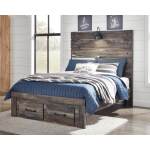 Drystan Full Panel Bed with 2 Storage Drawers - Image 2