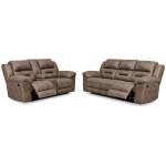 Stoneland Reclining Sofa and Power Reclining Loveseat