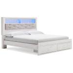 Altyra King Upholstered Bookcase Bed with Storage - Image 2