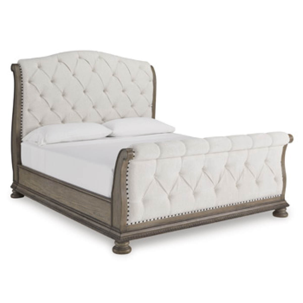 b3792a66669cc6dca441e476c237a5ee Ardenfield King/California King Upholstered Sleigh Footboard/Slats - Image 1
