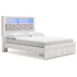 Altyra Queen Upholstered Bookcase Bed with Storage - Image 2