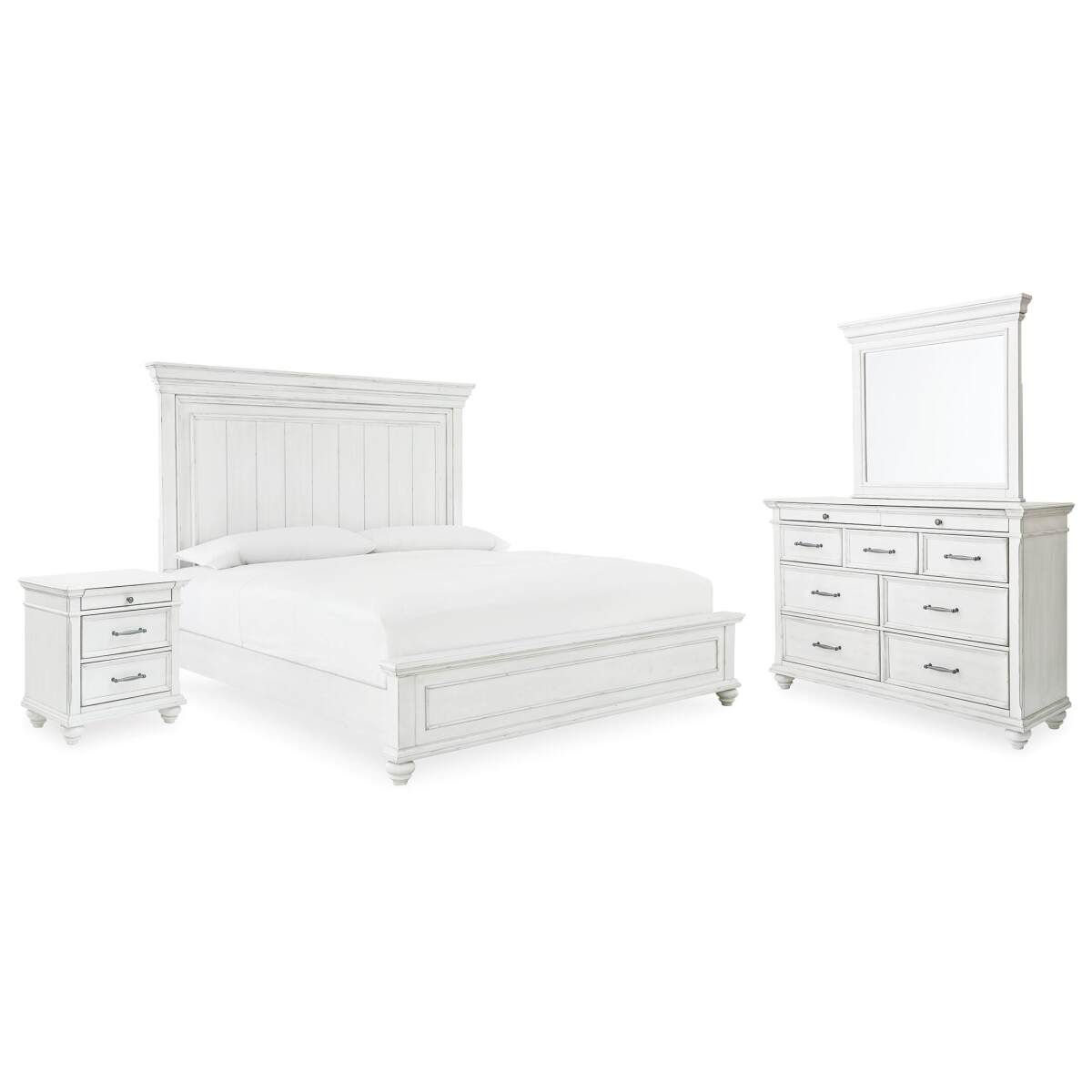 b3cfd163b205d759ee75f2c0570cb391 Kanwyn King Panel Bed, Dresser, Mirror and Nightstand - Image 1