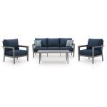 Gali Outdoor Sofa/Chairs/Table Set (Set of 4) - Image 2