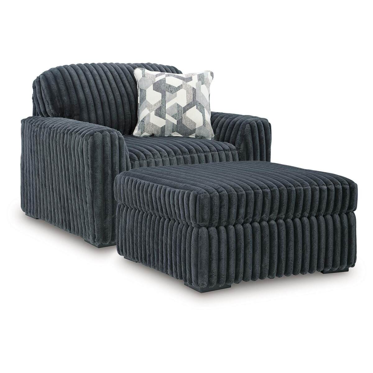 b3f02a1ec31f2f87ad7e8e0c22ef870d Midnight-Madness Oversized Chair and Ottoman - Image 1