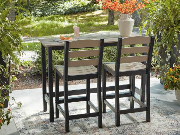 Shoreline Beach Outdoor Counter Table and 2 Barstools - Image 8