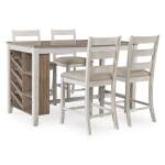 Skempton Counter Height Dining Table and 4 Barstools