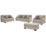 Stonemeade Sofa, Loveseat, Oversized Chair and Ottoman