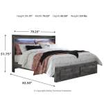 Baystorm King Panel Storage Bed, Dresser and Nightstand - Image 14