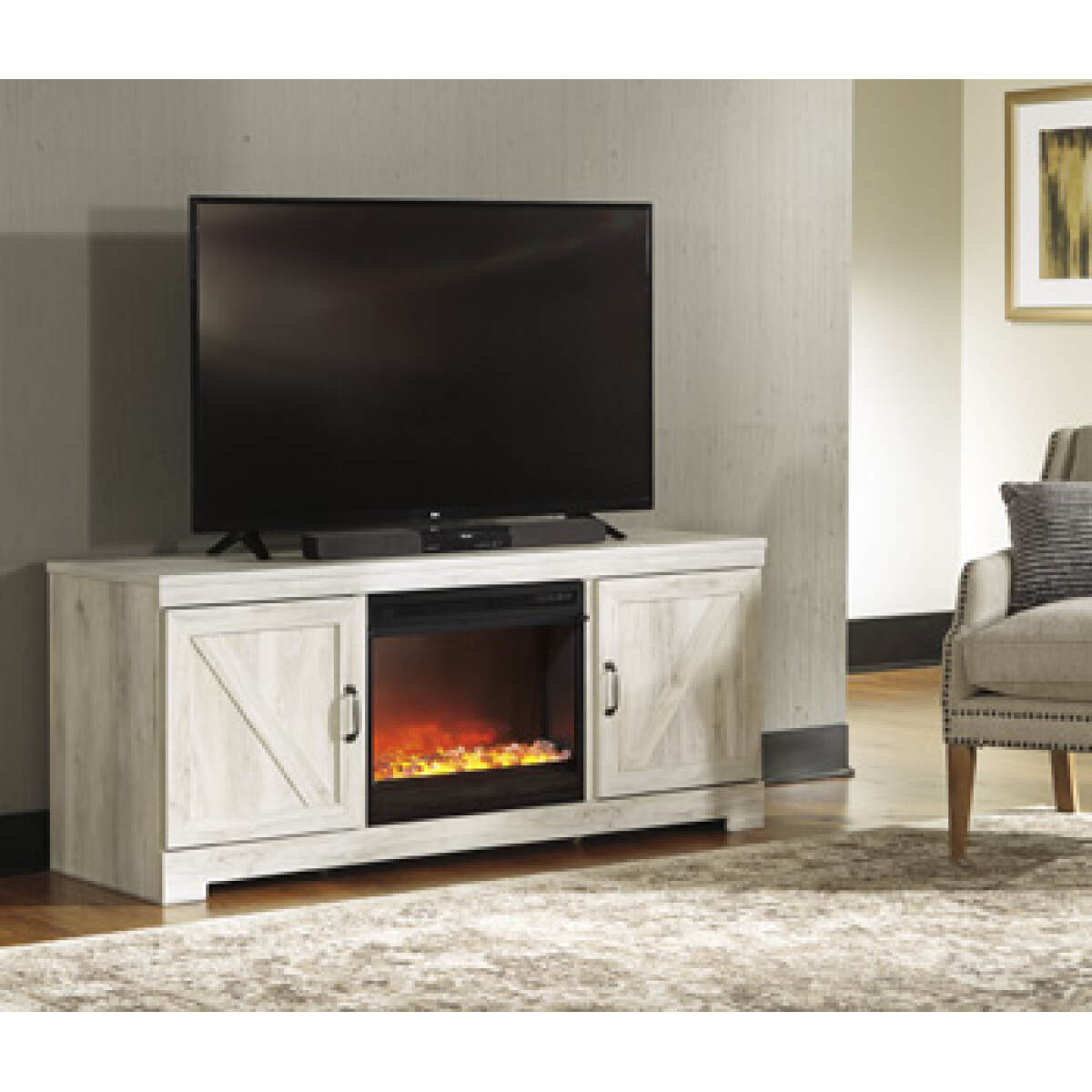 b4d155f6a511173f2d5c59098f0cf372 Bellaby 63" TV Stand with Fireplace - Image 1