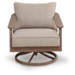 Harmony Headlands Outdoor Swivel Lounge with Cushion - Image 4