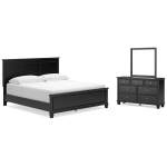 Lanolee King Panel Bed, Dresser and Mirror