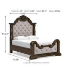 Maylee Queen Upholstered Panel Bed, Dresser and 2 Nightstands - Image 12