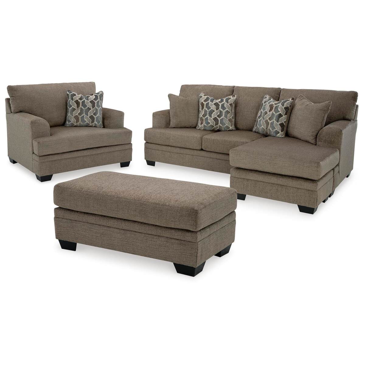 b54b864a9f2f0d52d070296553a791c5 Stonemeade Sofa Chaise, Oversized Chair and Ottoman - Image 1