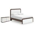 Kendanport Queen Upholstered Bed and 2 Nightstands - Image 2
