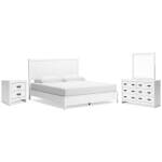 Binterglen King Panel Bed, Dresser, Mirror and Nightstand