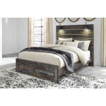 Drystan Queen Panel Bed with 2 Storage Drawers