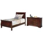 Alisdair Twin Sleigh Bed and Dresser