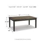 Tyler Creek Dining Table and 4 Chairs with Bench - Image 7