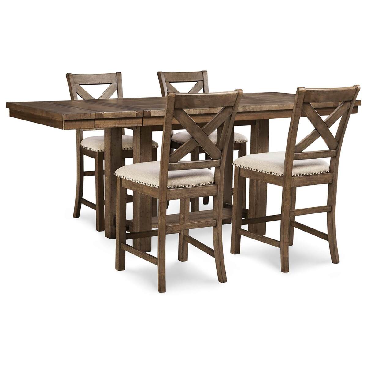 b6f8d750a879167150f0c83dfb2f1c4c Moriville Counter Height Dining Table and 4 Barstools - Image 1