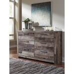 Derekson King Storage Bed, Dresser, Chest and 2 Nightstands - Image 7