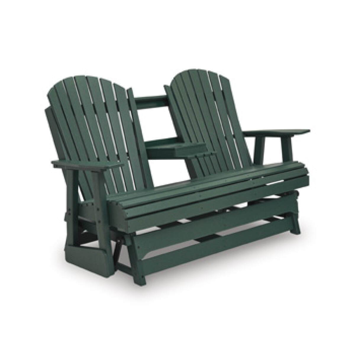 b784a4873c2fce4f5bc53ebbe4fdde83 Shell Beach Outdoor Loveseat Glider - Image 1