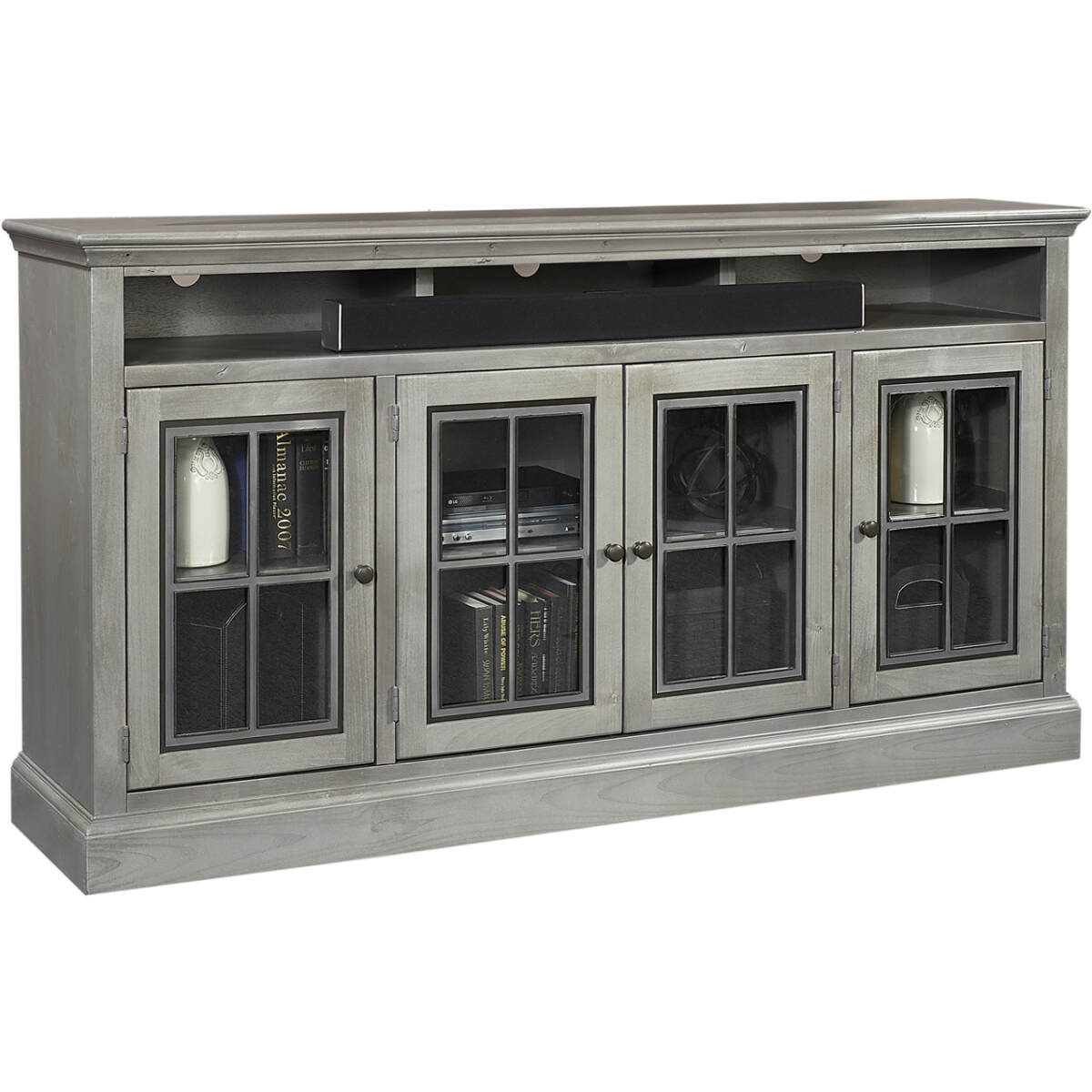 b825a767cf6daafe837370cec60e96f2 Churchill 73" Highboy Console W/ 4 Doors - Image 1