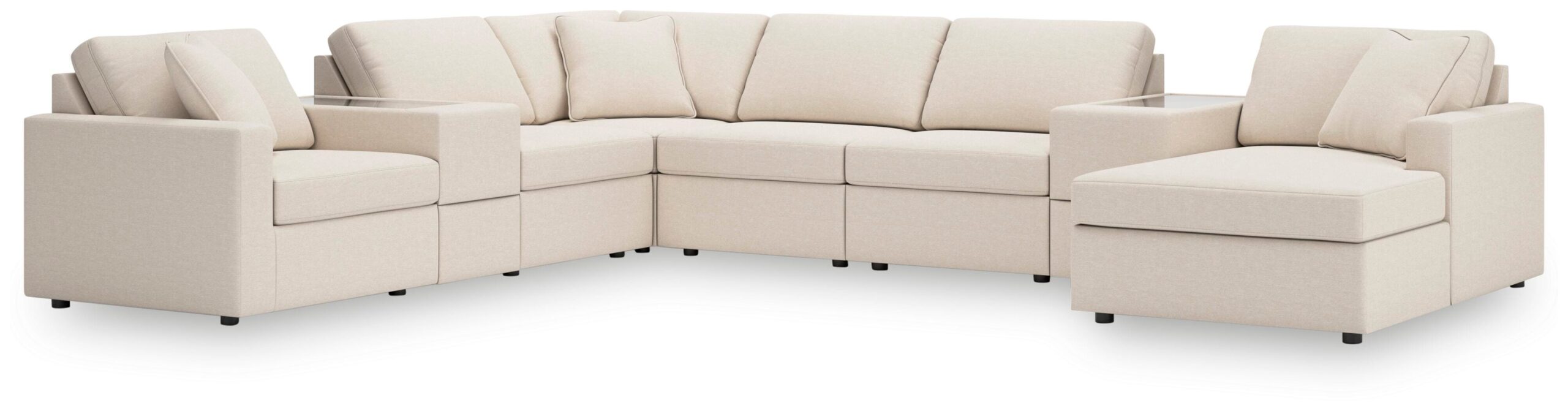 b837e989d5e98d832e2ed829bf2e9440 Modmax 8-Piece Sectional with Chaise - Image 1