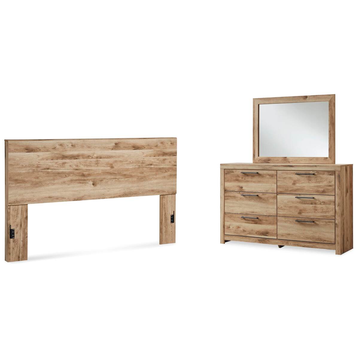 b84185980ca12017e8c1586747918f84 Hyanna King Panel Headboard, Dresser and Mirror - Image 1