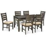 Rokane Dining Table and Chairs (Set of 7) - Image 2