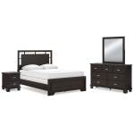 Covetown Queen Panel Bed, Dresser, Mirror and Nightstand