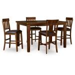 Ralene Counter Height Dining Table and 4 Barstools