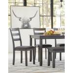 Bridson Dining Table and Chairs with Bench (Set of 6) - Image 6