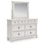 Rowlenstown Queen Poster Bed, Dresser and Mirror - Image 4