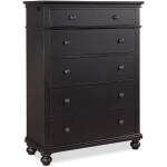 Oxford 5 Drawer Chest I07-456-BLK-1