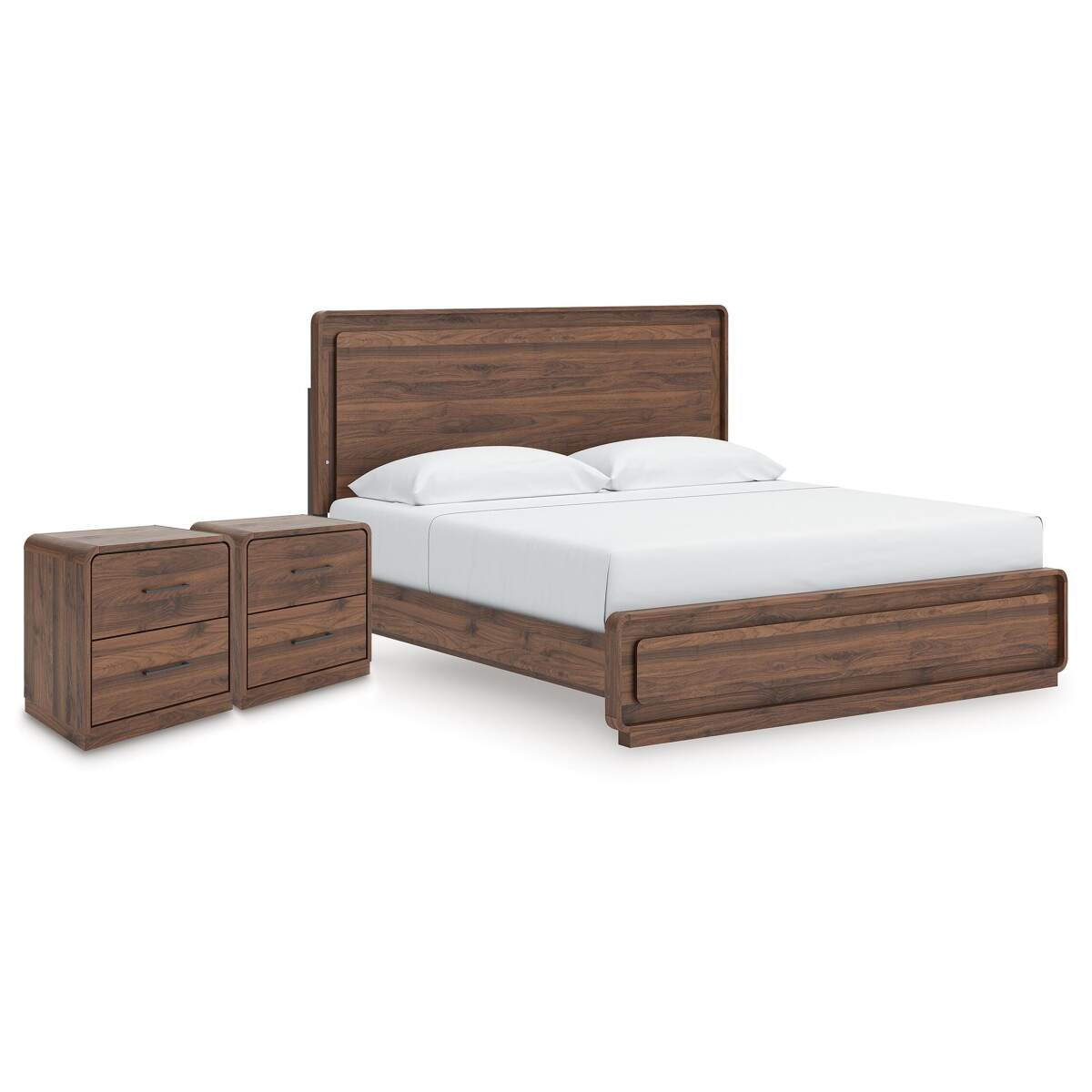 ba21822fa67c278f17cfc1beb64cc860 Fortlorn King Panel Bed and 2 Nightstands - Image 1