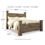 Trinell King Poster Bed, Dresser, Mirror and Nightstand - Image 5