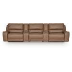 DeepWakes 5-Piece Reclining Sectional with Storage Consoles