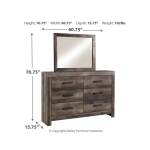 Wynnlow Queen Panel Bed, Dresser and Mirror - Image 4