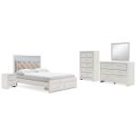 Altyra Queen Storage Bed, Dresser, Mirror, Chest and Nightstand