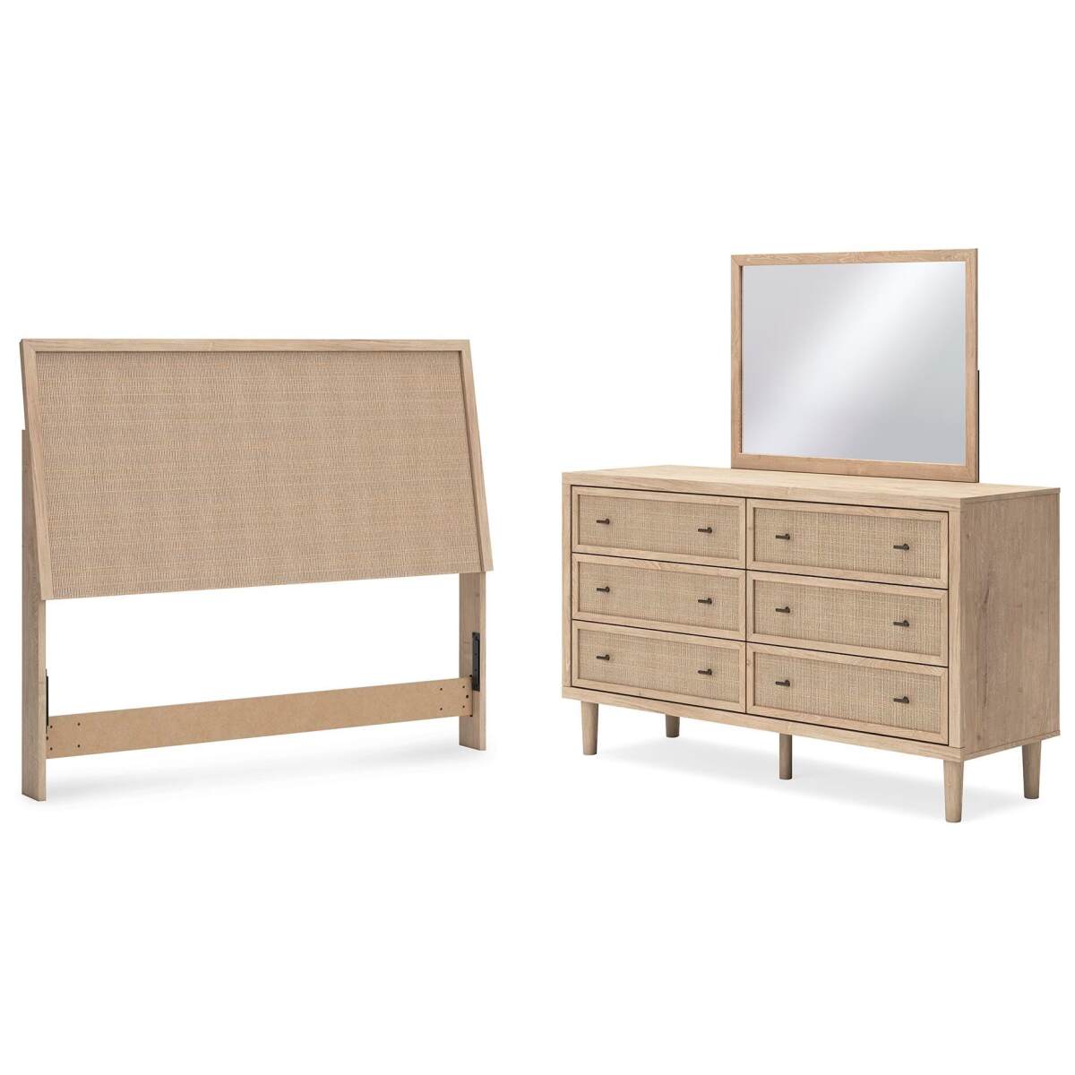 bb03371b26d7d9f4f032e37aa6a1e1fd Cielden Queen Panel Headboard, Dresser and Mirror - Image 1