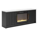 Cadmori 63" TV Stand with Electric Fireplace