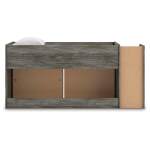 Frandern Twin Loft Bed with Bookcase and Drawer Storage - Image 7