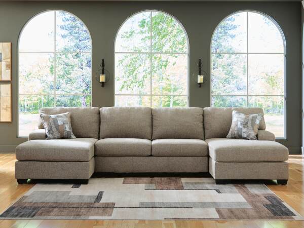 Newellen 3-Piece Sleeper Sectional with Double Chaise - Image 3