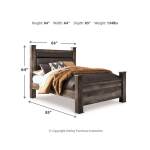 Wynnlow Queen Upholstered Poster Bed - Image 4