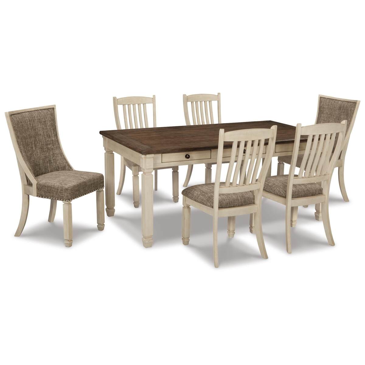 bbc848772421b34fab53f963fdf40e2d Bolanburg Dining Table with 6 Chairs - Image 1