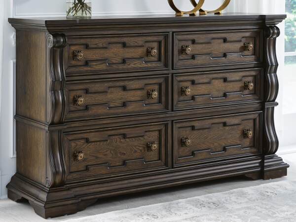 Maylee Queen Upholstered Bed, Dresser, Chest and Nightstand - Image 21