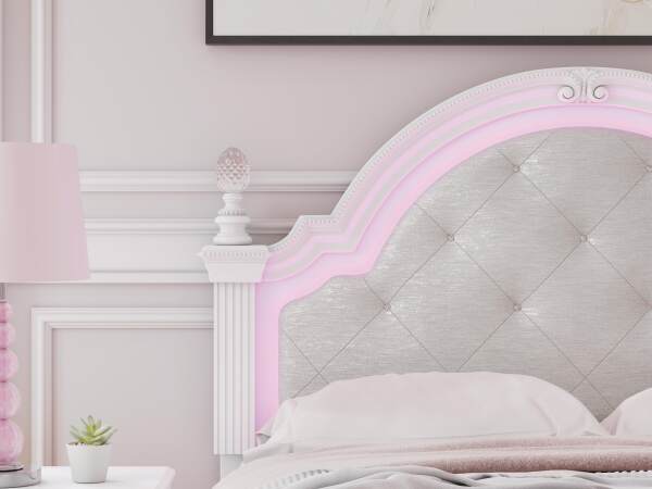 Kozlani Full Upholstered Panel Bed, Dresser and Mirror - Image 13