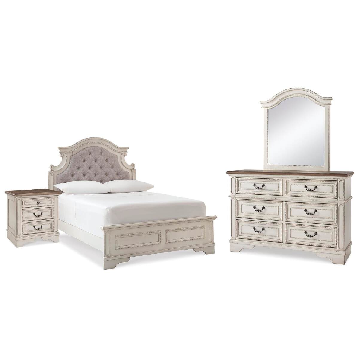 bc4aaba60f9657ec001d6692d1e897ba Realyn Full Panel Bed, Dresser, Mirror and Nightstand - Image 1