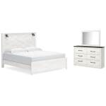 Gerridan King Panel Bed, Dresser and Mirror