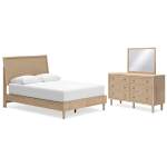 Cielden Queen Panel Bed, Dresser and Mirror